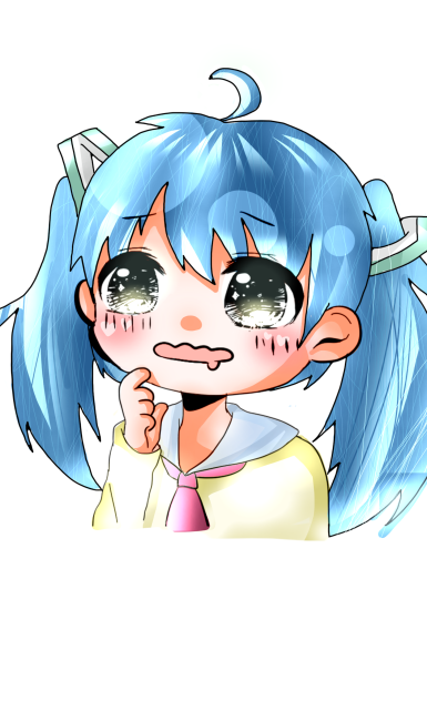指書きぃ…空色初音ミク