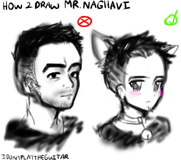 how to draw steve naghavi !!