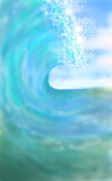 いつかの風景⑧　波が舞う　Waves dance