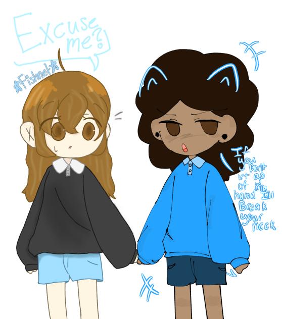 Holding hands collab-