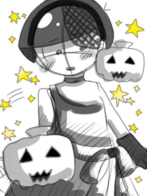 ハロウィン用のイラスト(早すぎ