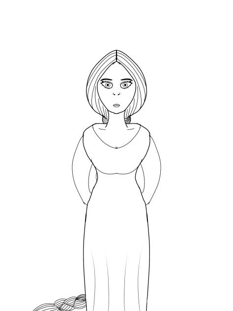 The indain lady out line