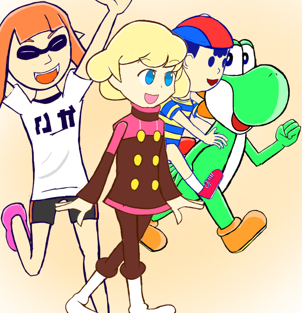 ヨッシー&ネス&エル&ガール