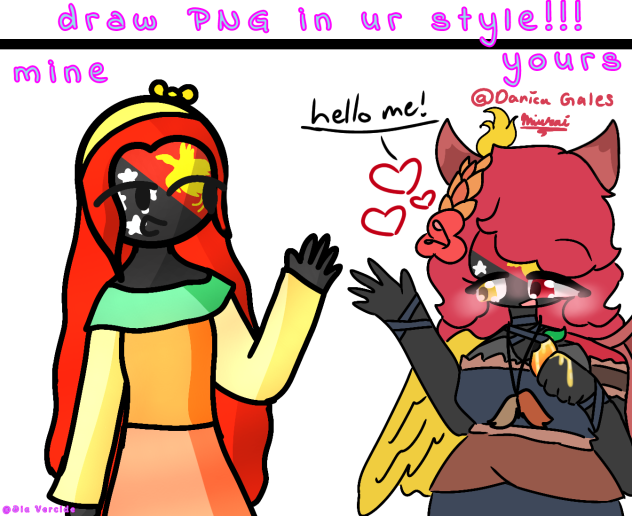 Draw Papua New Guinea-PNG in your style!