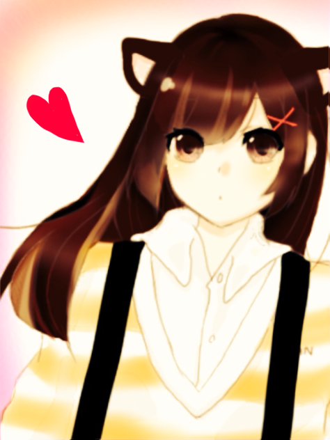 ねこみみの女の子 描いてみた