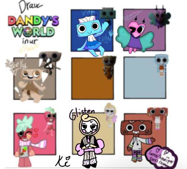 Dandy’s world characters collab