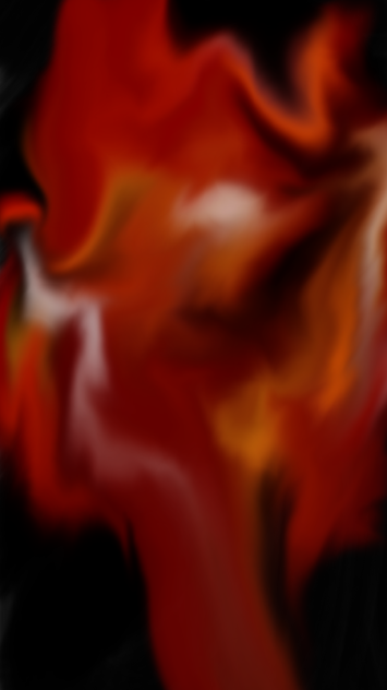 the woman in the flaming dress - ibisPaint