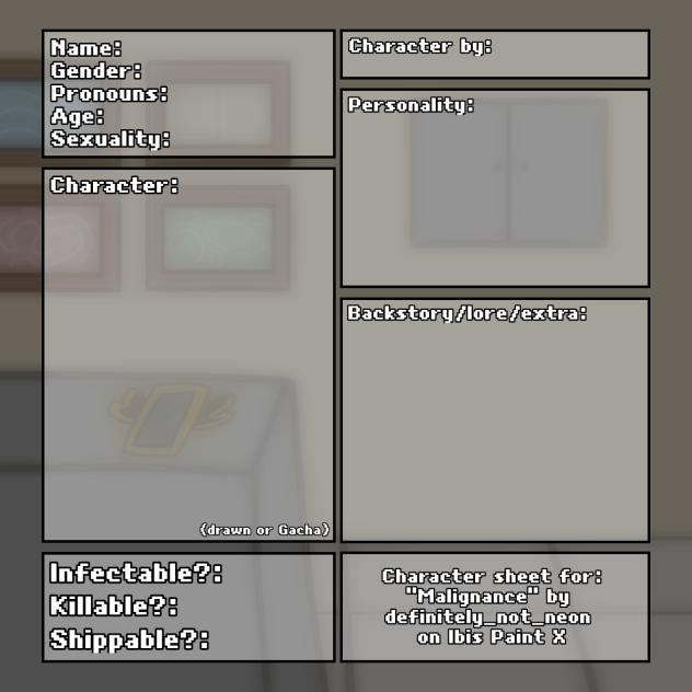 ''Malignance'' Character Sheet