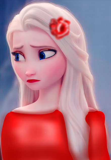 Elsa red glow up ❤️