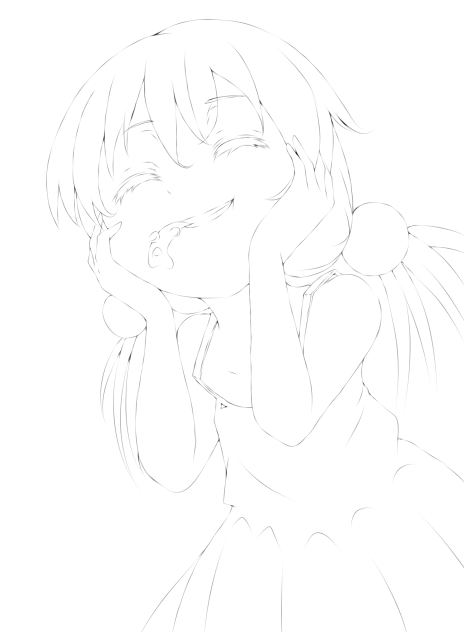 イカゲソを食う少女 dried squid girl