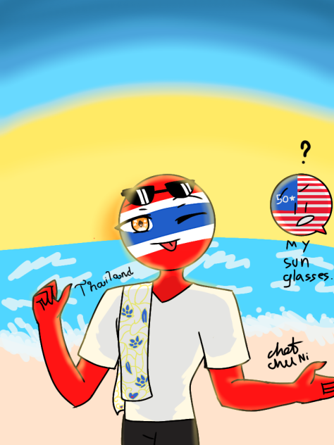 countryhuman Thailand🇹🇭 and USA🇺🇸