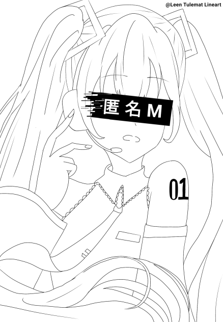 『匿名M』(ぬりえ)