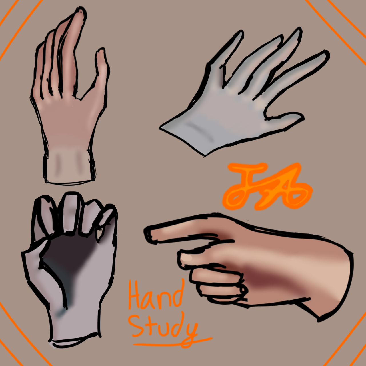 Hand study 👋 - ibisPaint