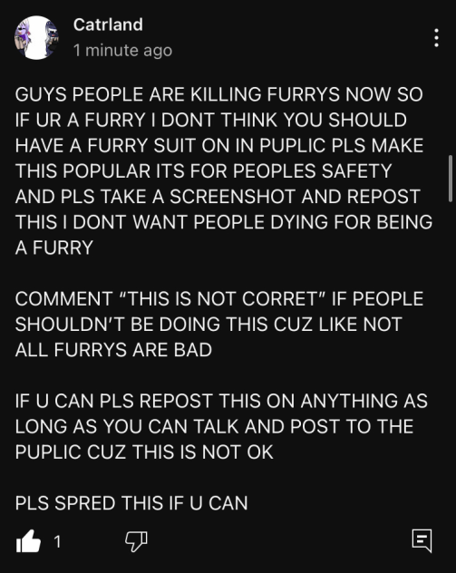PEOPLE ARE KILLING FURRYS