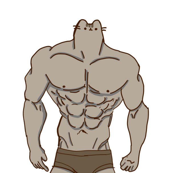 Buff pusheen