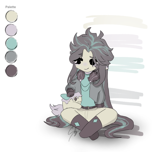 Random palette red velvet cookie