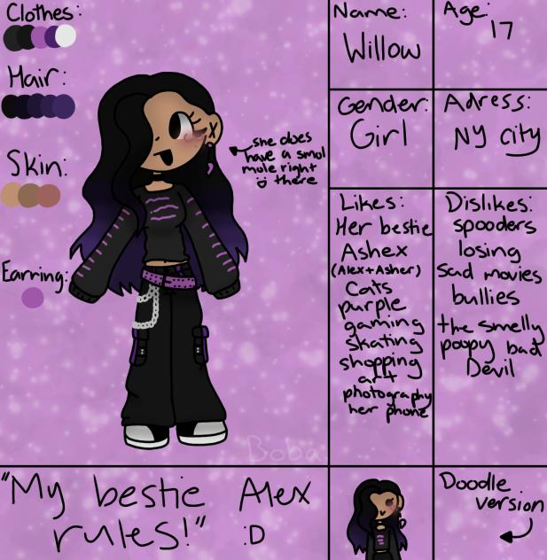 Alex's BFF!!!!!!!! (Hehe another new oc)
