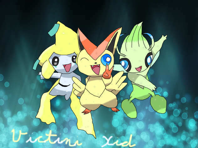 Victini Celebi and Jirachi