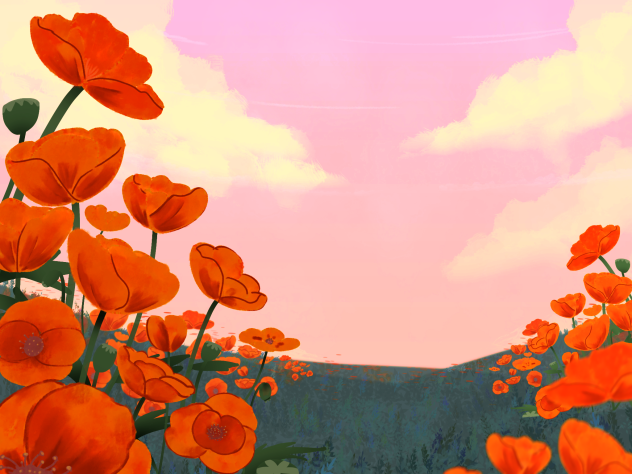 IBM2716 POPPY FLOWER B