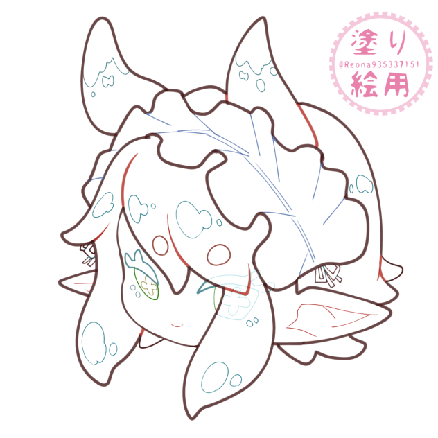 無題702　塗り絵