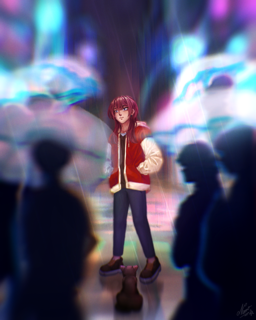 Cat in the rain 🌧️