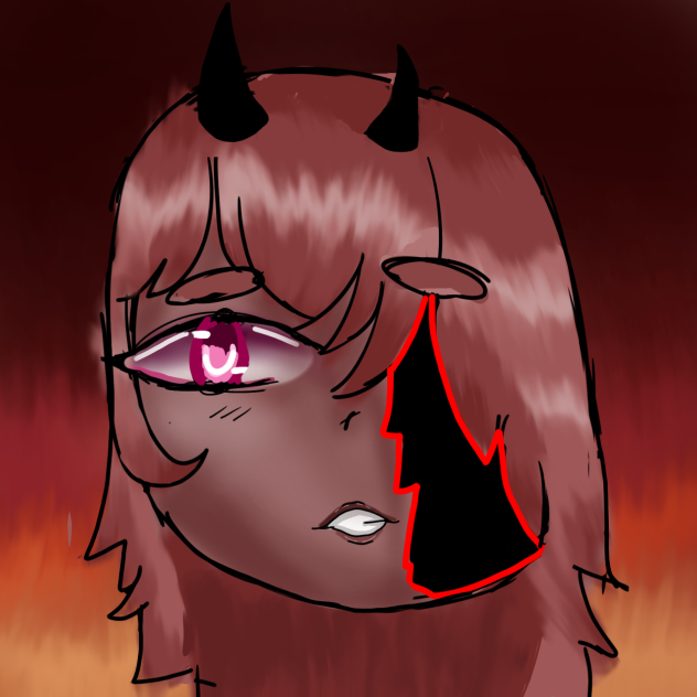 drawing of demon