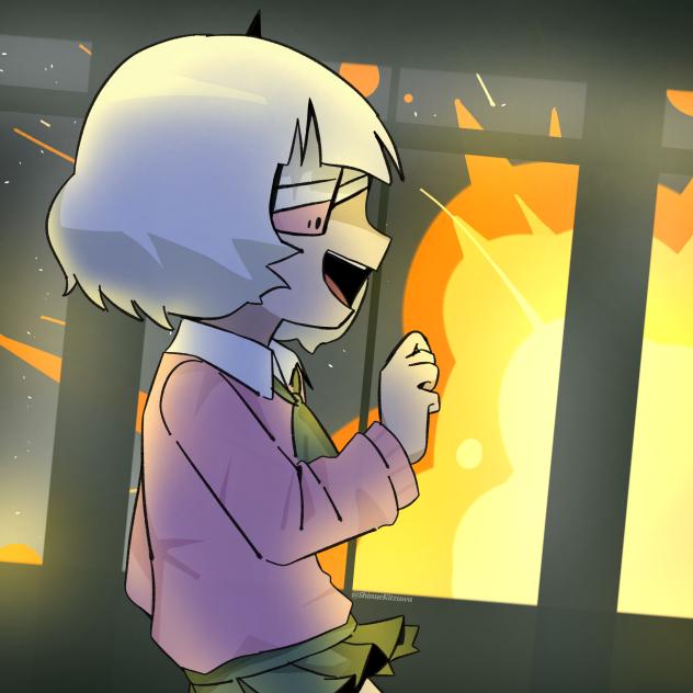 Dancing in an empty classroom