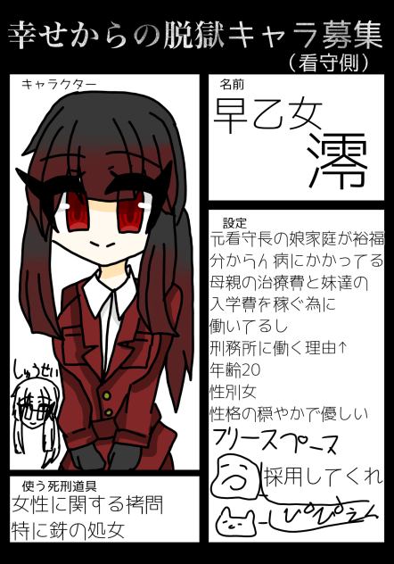つぶやきみーさんのキャラ募集その２!
