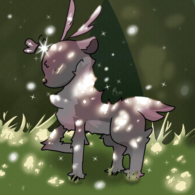 baby deer in a forest ✨