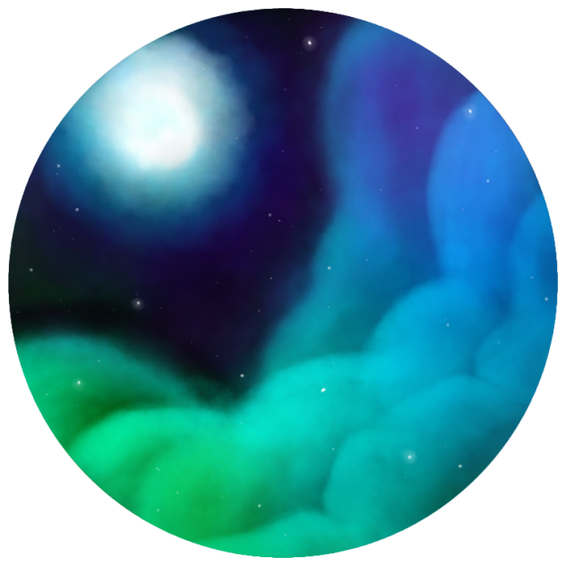 cloudy night speed paint - ibisPaint