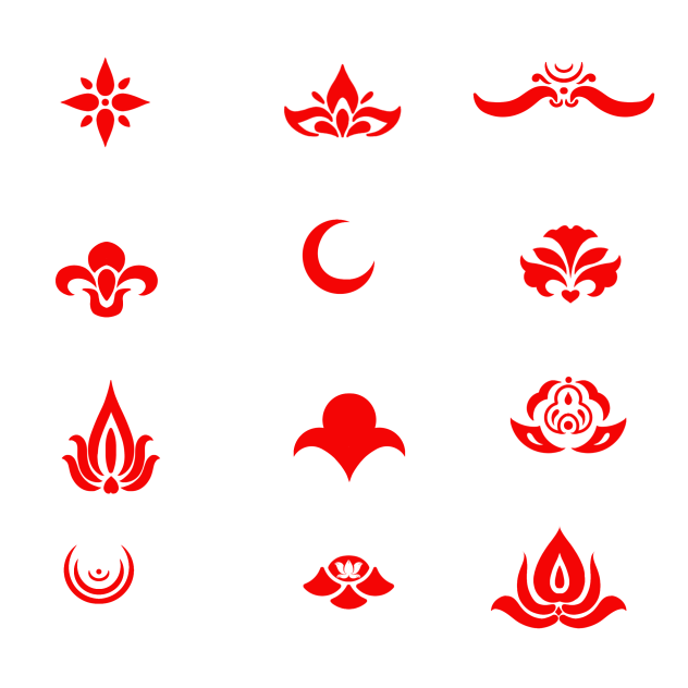 huadian or chinese forehead mark ibisPaint