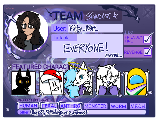 ArtFight 2024 Profile Card