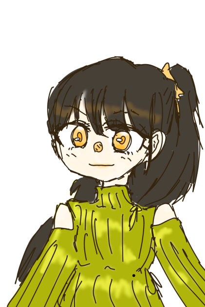 アイコンになってるイラストの下絵です❗️