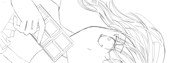 塗り絵、フリーヘッダー、バレンタイン2019