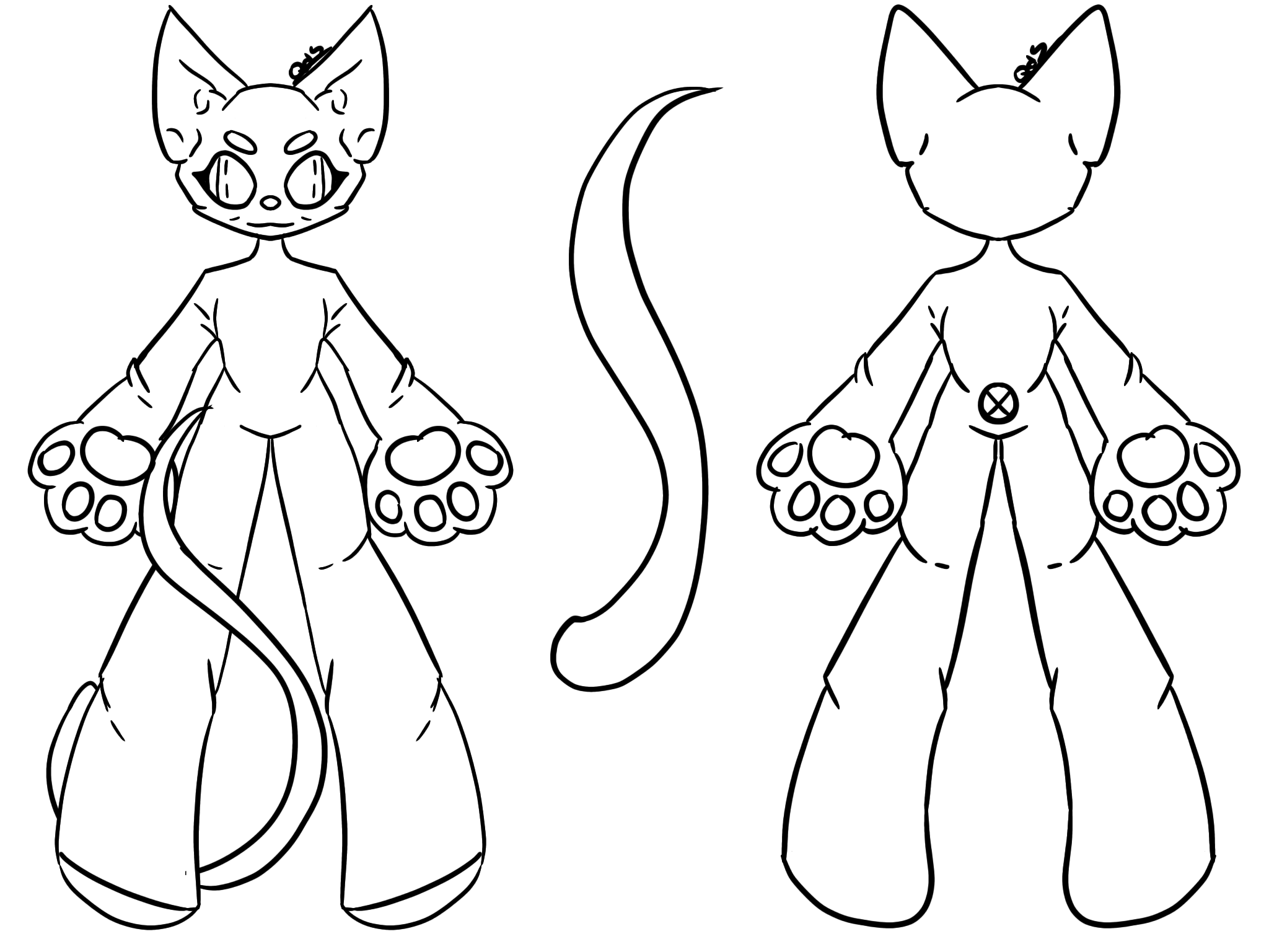 Sphinx cat base uncommon species 1 ibispaint