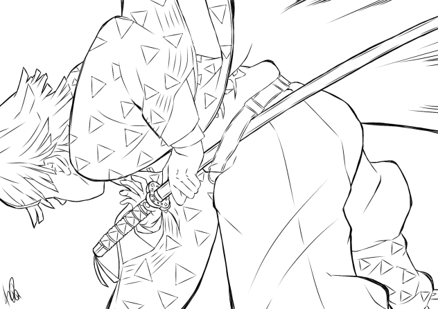 霹靂一閃2 線画