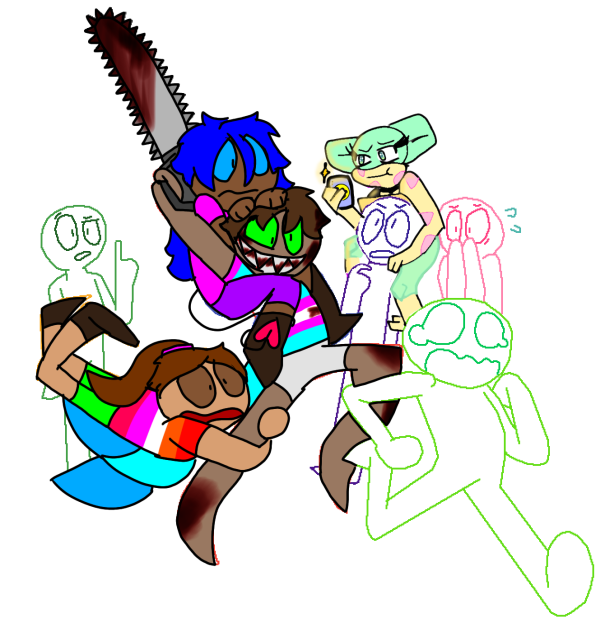 me, my gf, and my other oc