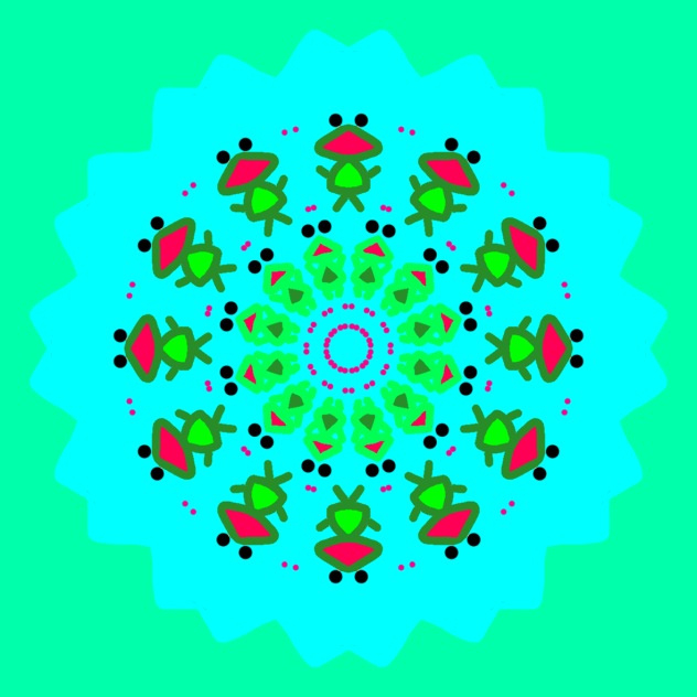 カエルの親子