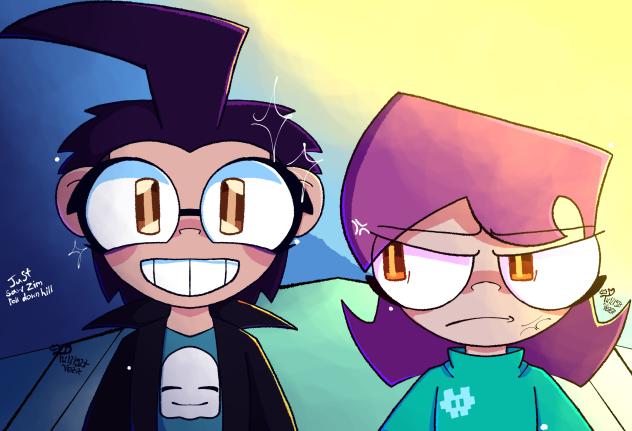 Dis and Gooz drawing