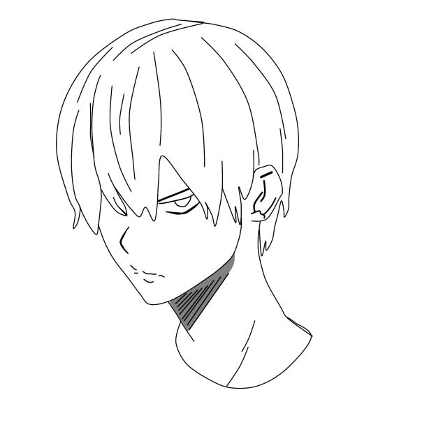 dibujo facil de un anime