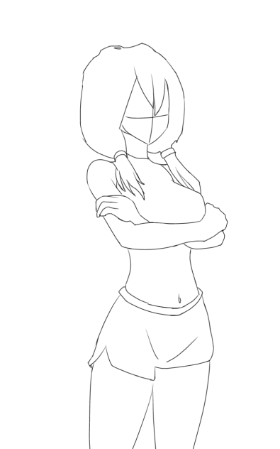 Anime drawing pose body