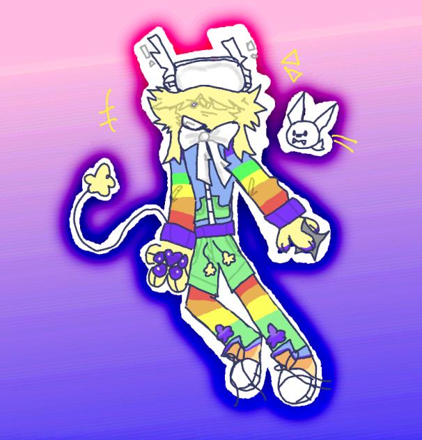 an art of my friend's roblox outfit