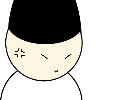 怒っている神主さんのイラストを描きました！
