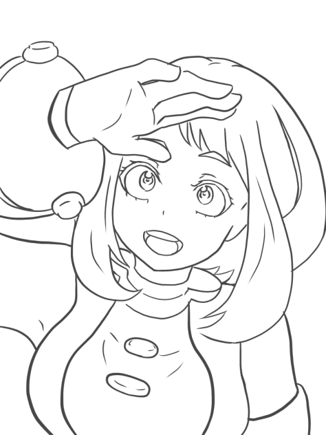 お茶子描いてみた2