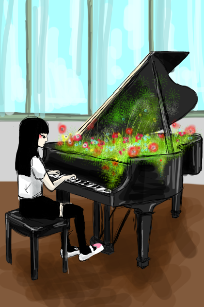 ピアノ。半トレス