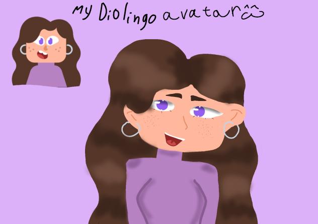 my Duolingo avatar