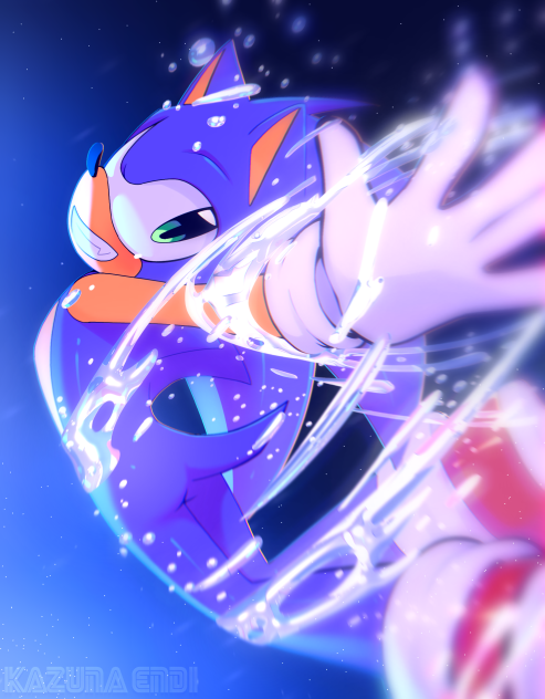 splashing Sonic