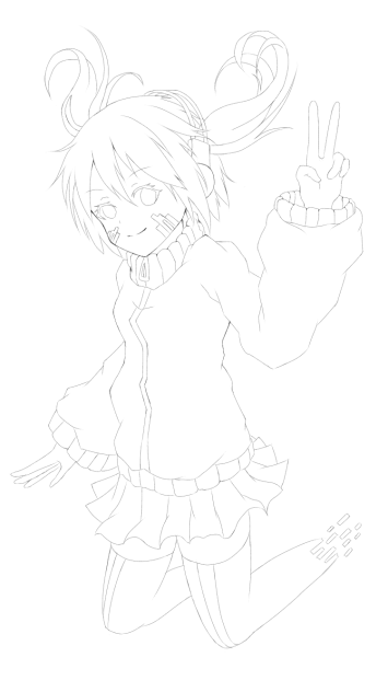 エネ 【線画】
