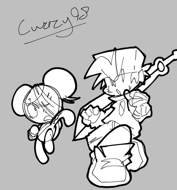 evilsk8r artstyle practice