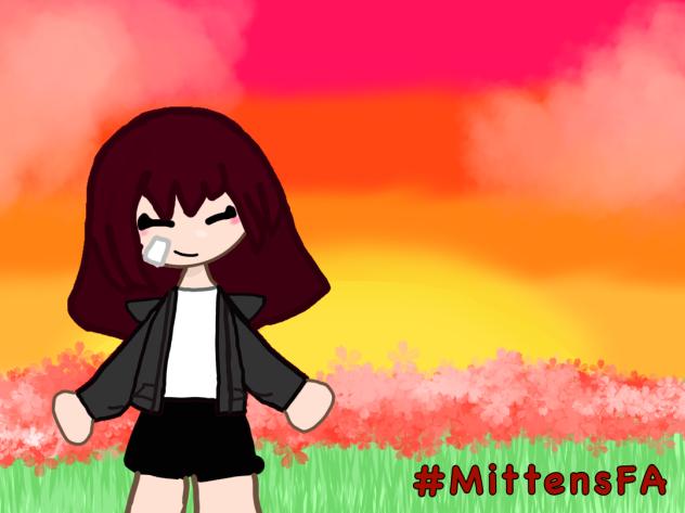Fan art for 🏳️‍🌈🐈‍⬛Mittens!!!🐈‍⬛🏳️‍🌈